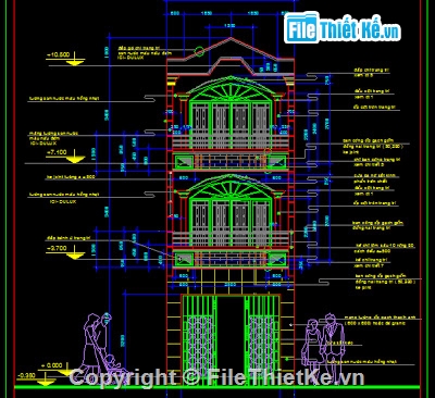 Bản vẽ,Bản vẽ autocad,Bản vẽ nhà phố,nhà mặt phố,nhà 3 tầng